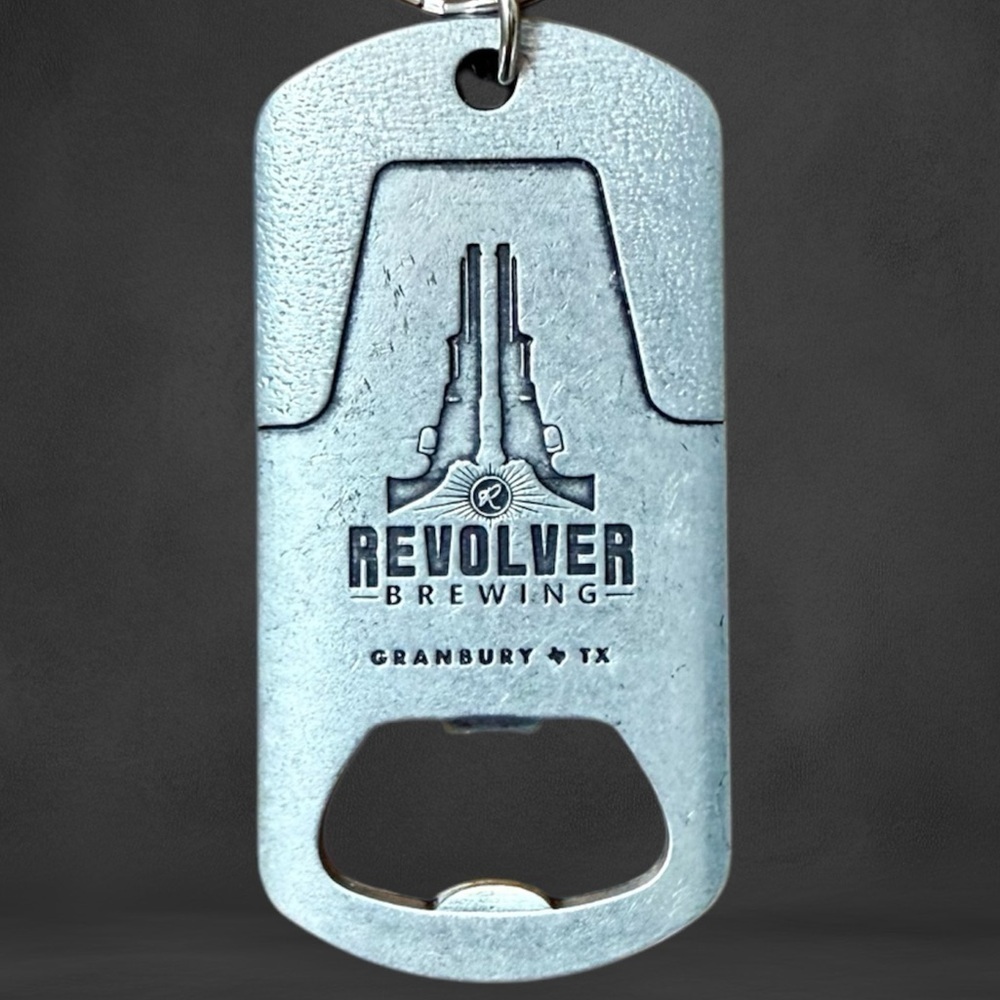 Revolver Brewing Bottle Opener Keychain